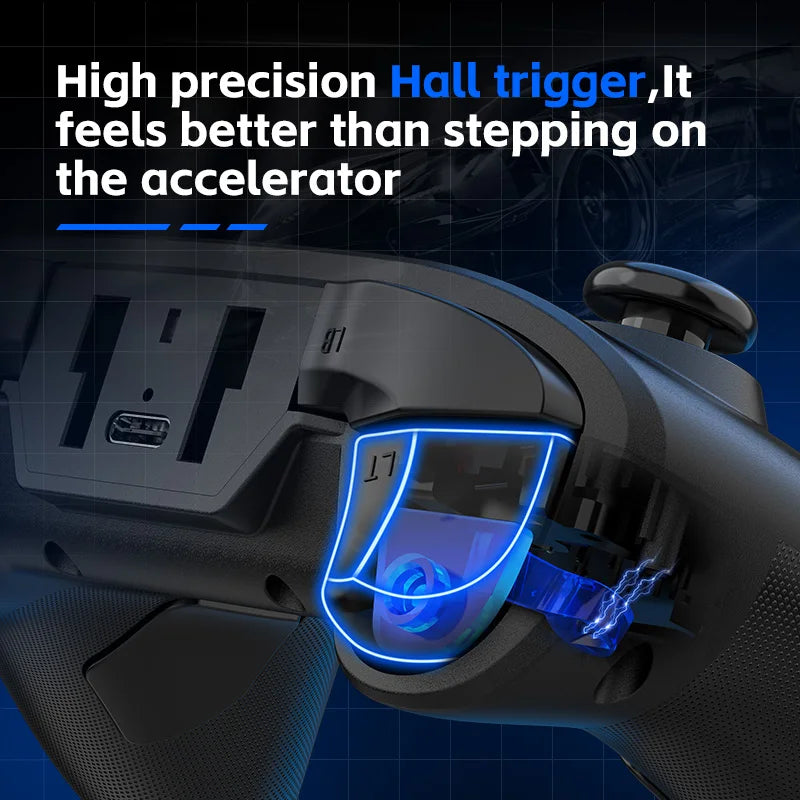 G6 Mobile Game Controller For Switch/IOS/Andriod/PC Support Streaming media/cloud Game Mobile Phone GamePad Hall effect joystick