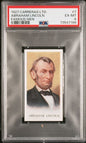 Graded 1927 Carreras Ltd. Famous Men Abraham Lincoln #7 Baseball Tobacco Card PSA 6 EX-MT