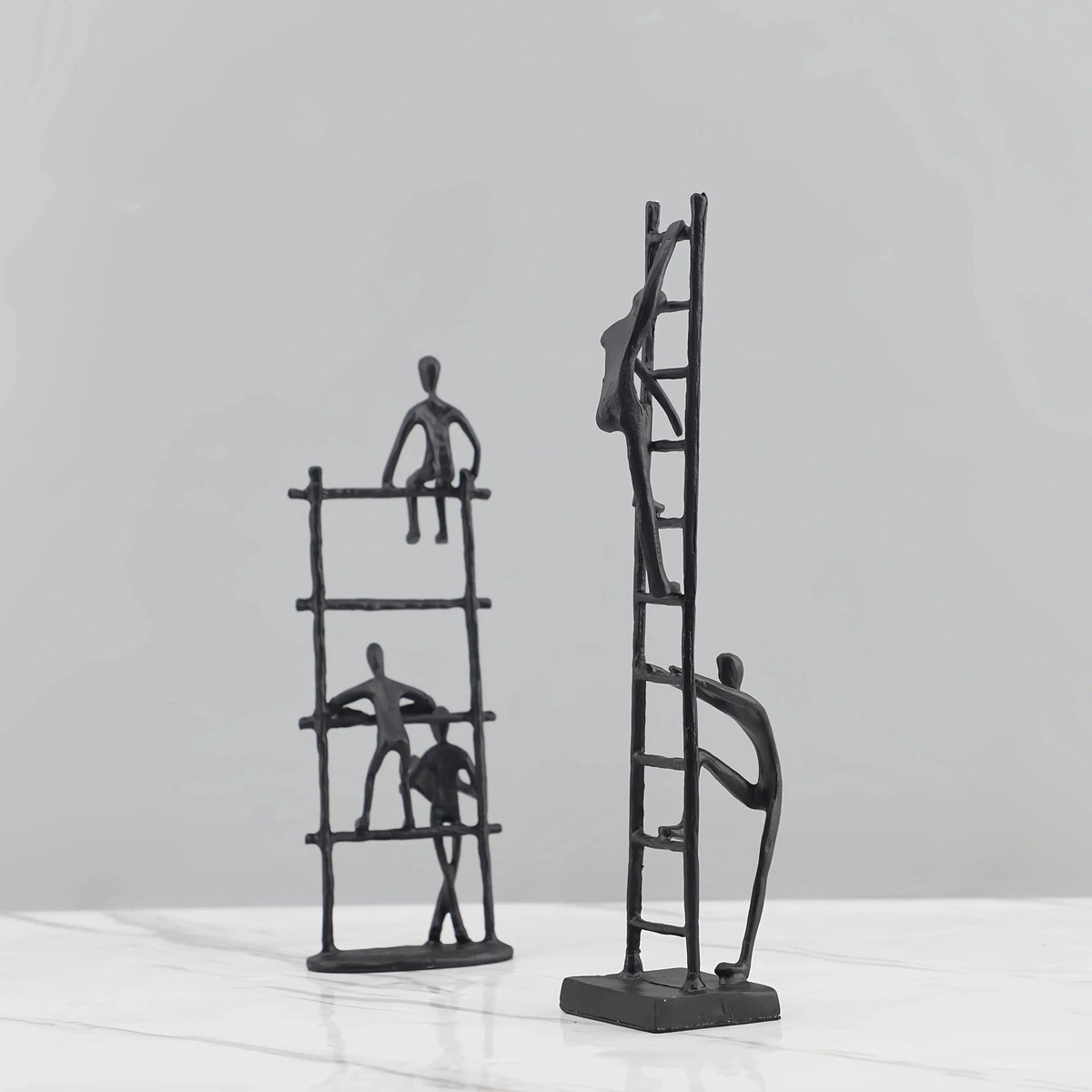 Abstract Climbing Ladder Sculpture for Modern Home Decor