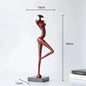 Abstract Iron Female Figure Sculptures, Pair