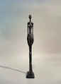 Abstract Standing Woman Brass Sculpture