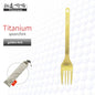 TiTo Outdoor Camping Titanium Spork 13.8g Ultralight Titanium Spoon Long Handle Spoon Outdoor Camping Picnic Titanium Fork