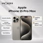 Apple / iPhone 15 Pro Max / A2849 / Genuine Original Apple Device, Authentic Hardware, Free Charging Cable Included Good Condition Refurbished Used Iphone