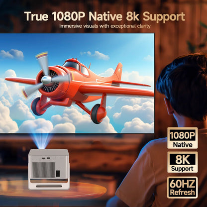 Magcubic Android 14 900ANSI Projector Auto Focus Native 1080P Support 8K With Wifi6 BT5.4 Portable Movie Outdoor HY350Max