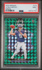 Graded 2024 Panini Mosaic JJ McCarthy #310 Green Rookie RC Football Card PSA 9 Mint