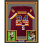 Framed Autographed/Signed Antonio Gibson 35x39 Washington American Flag Football Jersey JSA COA