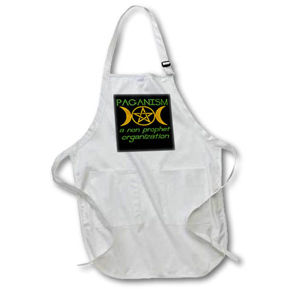 Apron - Paganism A Non Prophet Organization Pun Typography - Paganism