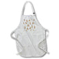 Apron - Meerkat Pattern White With Rainbow Detail Designs Wild Animals