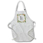 Apron - H - Orange Blossom Mint Monograms Designs Monogram Collection