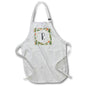 Apron - R - Orange Blossom Mint Monograms Designs Monogram Collection