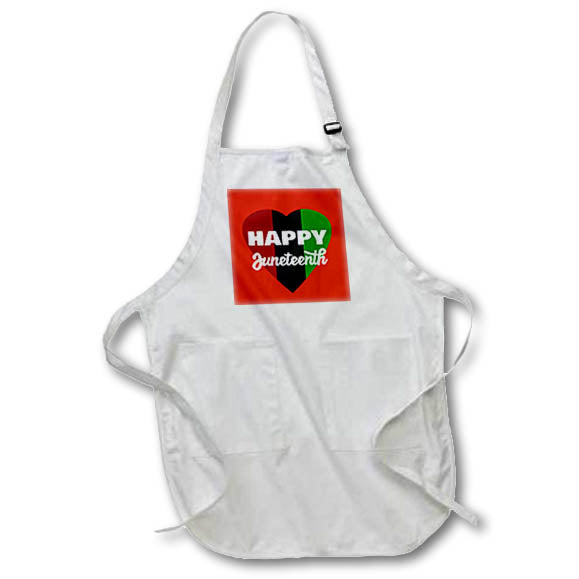 Apron - Happy Juneteenth - Heart Designs Holidays