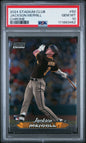 Graded 2024 Topps Stadium Club Jackson Merrill #50 Chrome Rookie RC Baseball Card PSA 10 Gem Mint