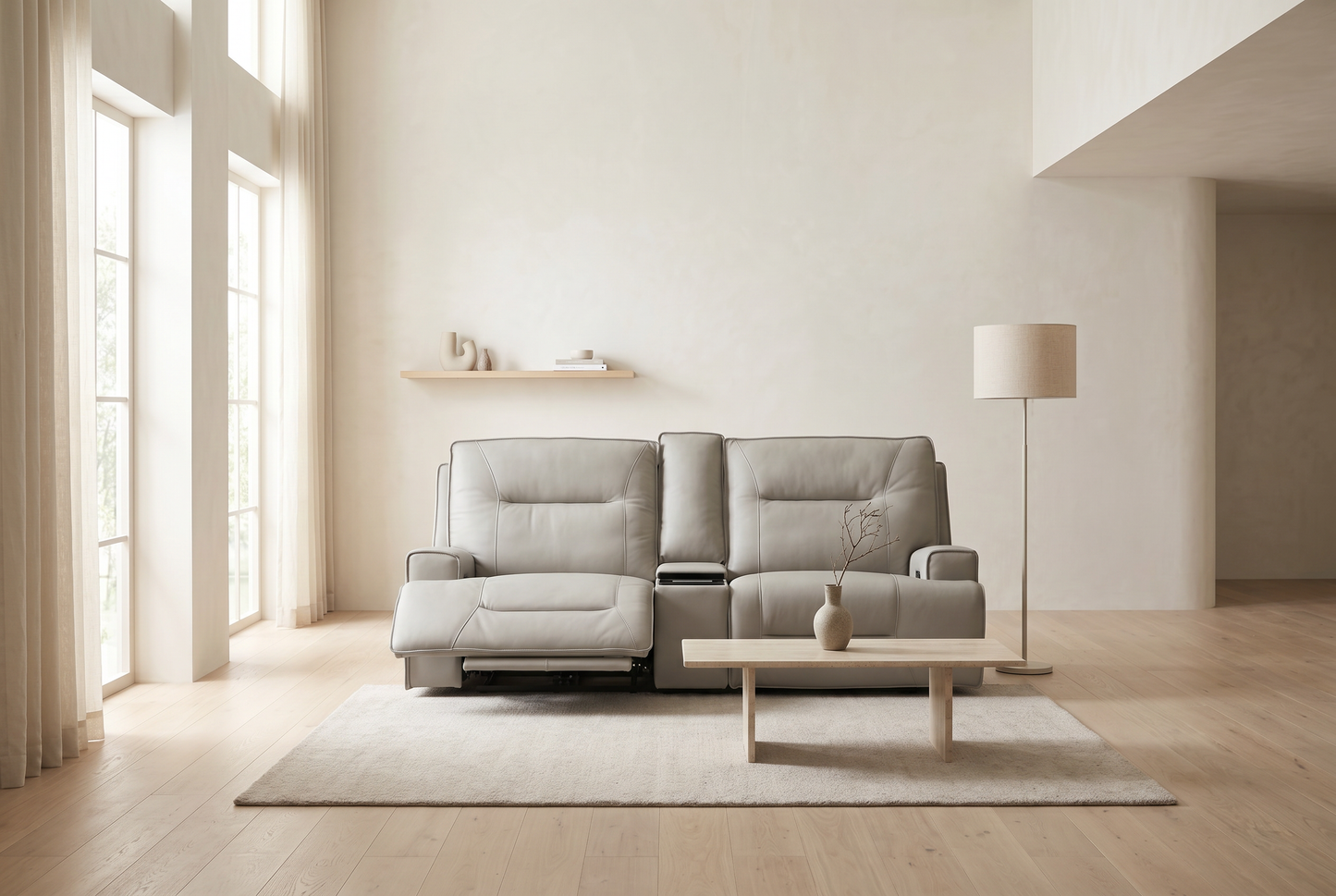 Atlas Fog 3-Piece Power Reclining Living Room Set