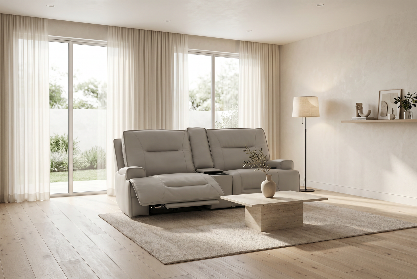 Atlas Fog 3-Piece Power Reclining Living Room Set