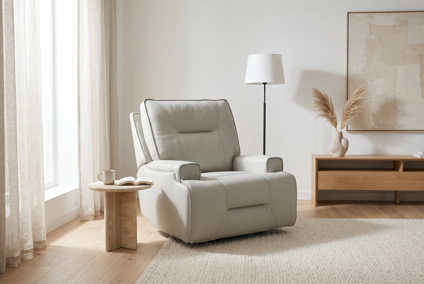 Atlas Fog 3-Piece Power Reclining Living Room Set