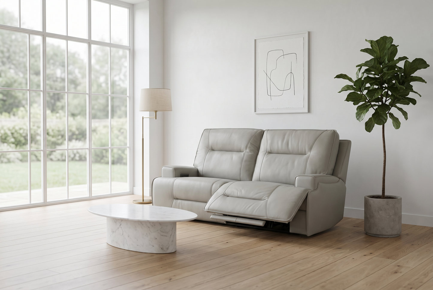 Atlas Fog 3-Piece Power Reclining Living Room Set