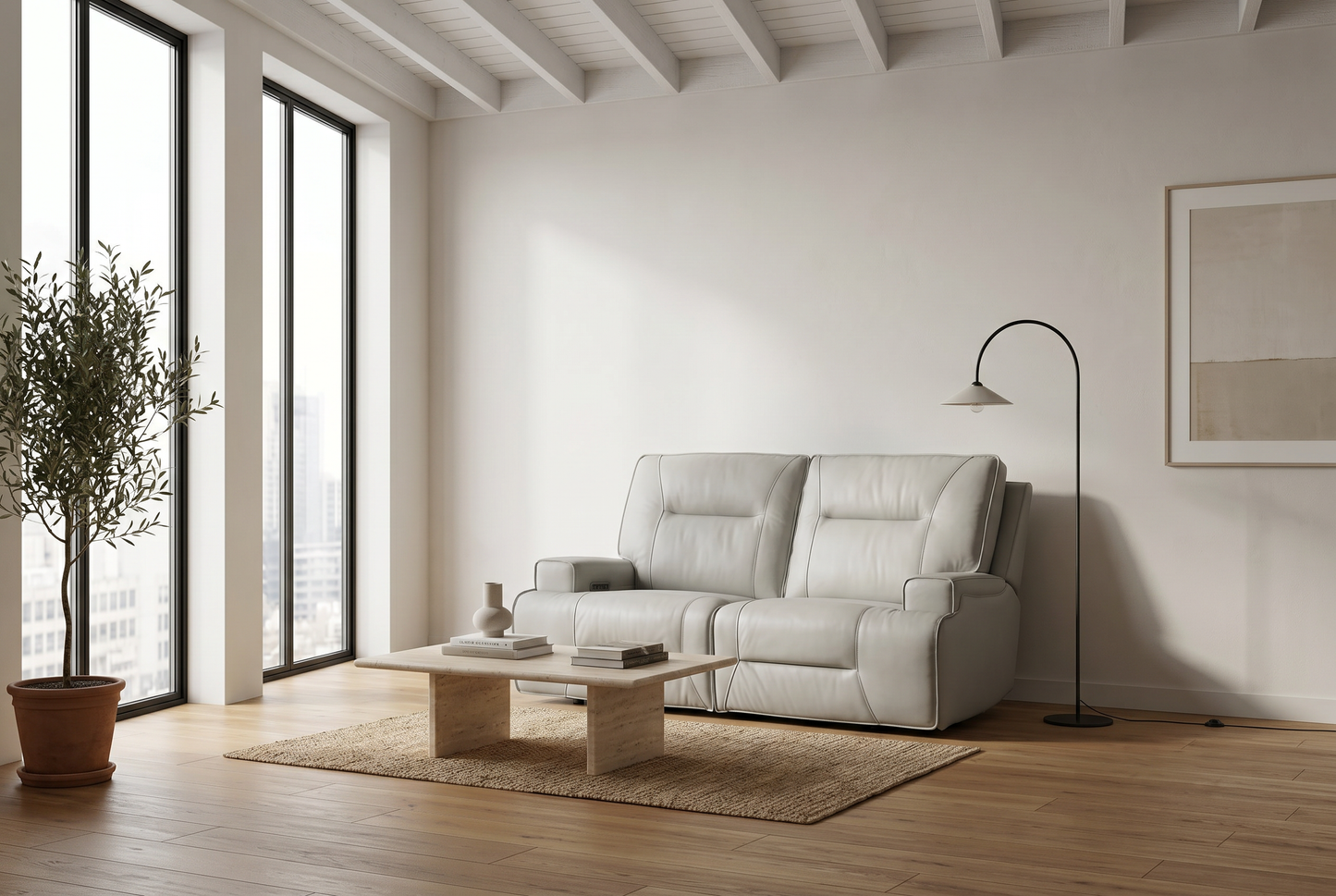 Atlas Fog Zero Gravity Power Reclining Sofa