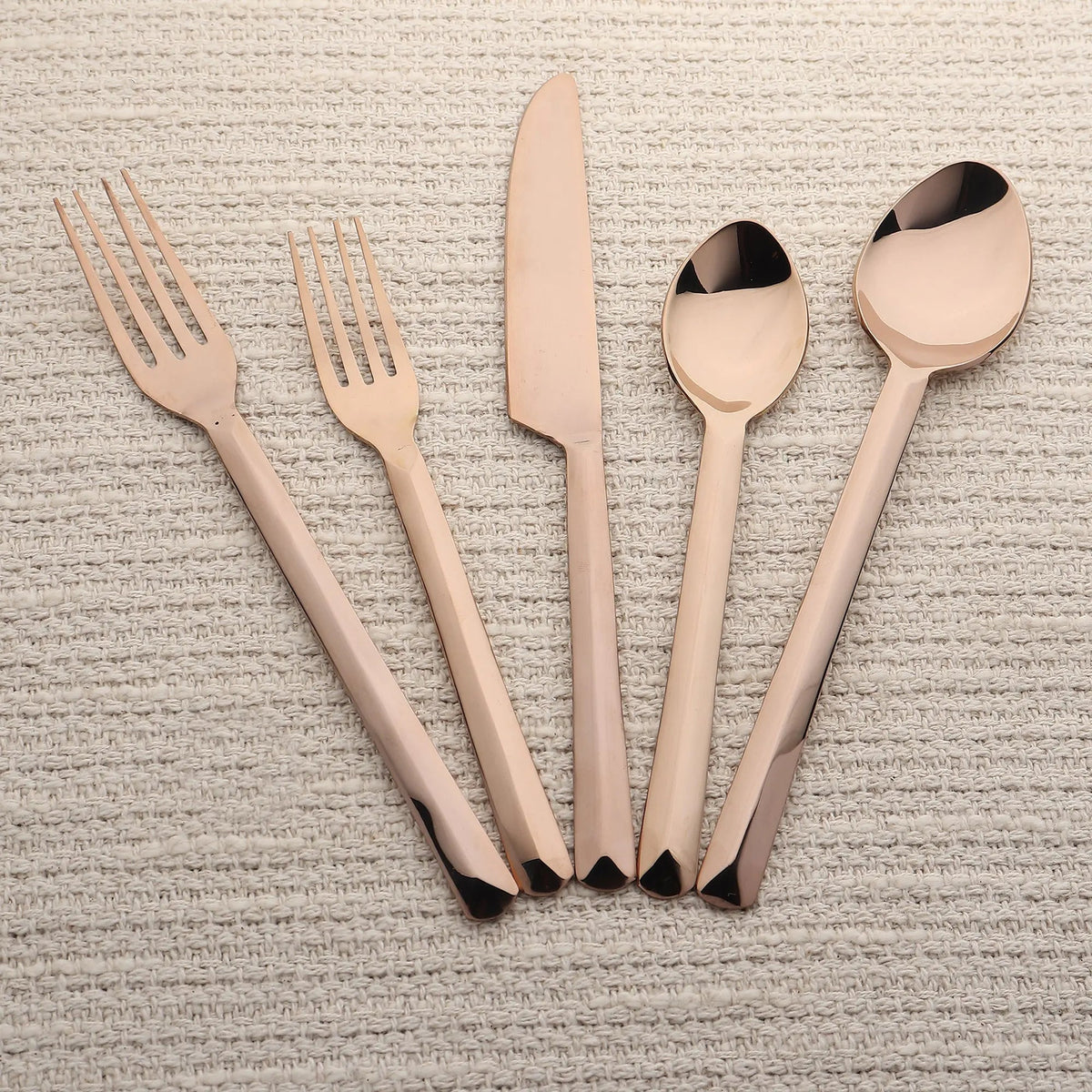 Ariella PVD 5 Pc. Flatware Set