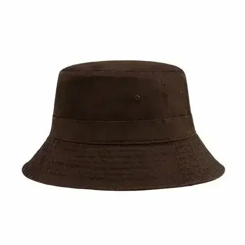 Canvas Bucket Hat - Washed Cotton Moldable Brim - UPF Sun Protection