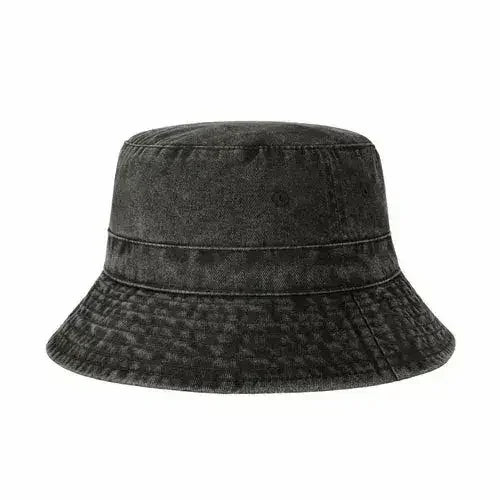 Canvas Bucket Hat - Washed Cotton Moldable Brim - UPF Sun Protection