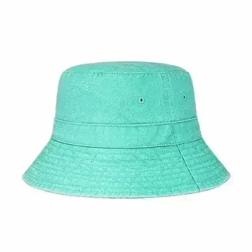 Canvas Bucket Hat - Washed Cotton Moldable Brim - UPF Sun Protection