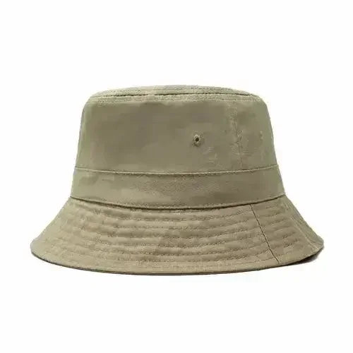 Canvas Bucket Hat - Washed Cotton Moldable Brim - UPF Sun Protection