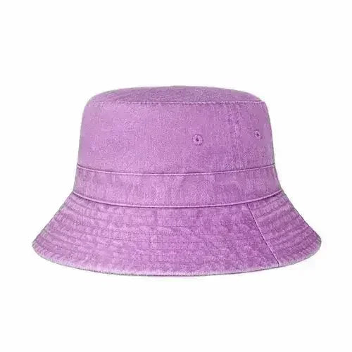 Canvas Bucket Hat - Washed Cotton Moldable Brim - UPF Sun Protection