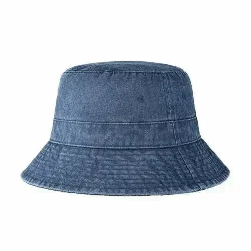 Canvas Bucket Hat - Washed Cotton Moldable Brim - UPF Sun Protection