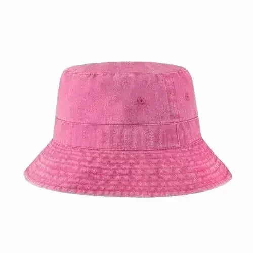 Canvas Bucket Hat - Washed Cotton Moldable Brim - UPF Sun Protection