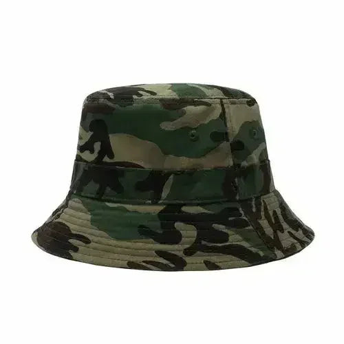 Canvas Bucket Hat - Washed Cotton Moldable Brim - UPF Sun Protection