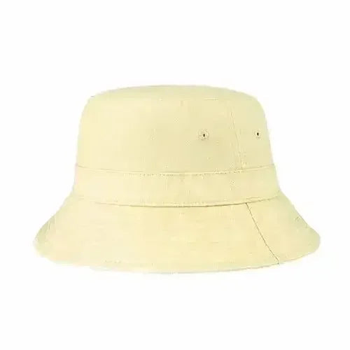 Canvas Bucket Hat - Washed Cotton Moldable Brim - UPF Sun Protection