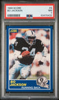 Graded 1989 Score Bo Jackson #2 2nd Year Football Card PSA 7 NM