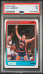 Graded 1988 Fleer Bill Laimbeer #42 Basketball Card PSA 7 Near Mint