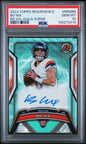 Graded 2024 Topps Resurgence Bo Nix #RRSNB /249 Aqua Surge Rookie Auto Rookie RC Football Card PSA 10 Gem Mint