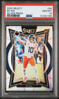 Graded 2024 Panini Select Bo Nix #30 Silver Prizm Rookie RC Football Card PSA 10 Gem Mint