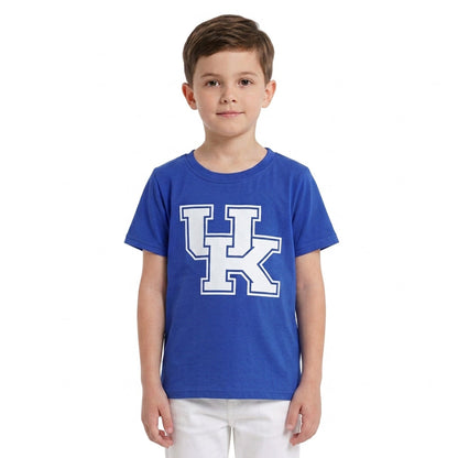 Short sleeves blue U K kids boys team shirt
