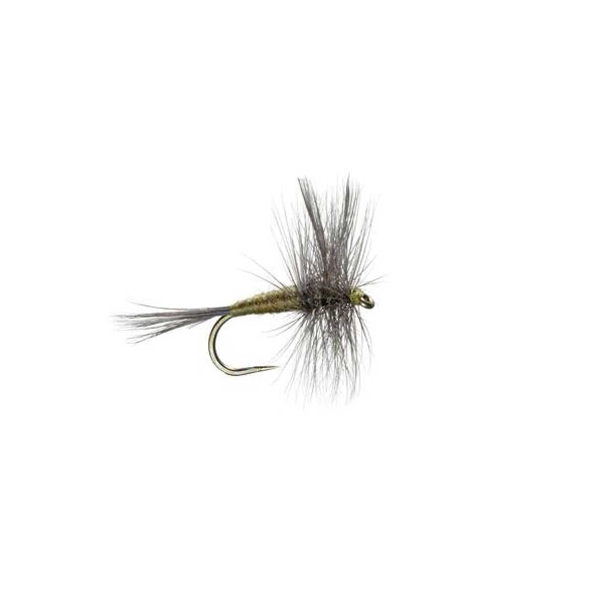 Barbless Blue Winged Olive BWO Trout Dry Fly - 6 Flies Size 14