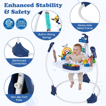 Baby Activity Center Baby Jumper and Bouncer with 6 Interactive Toys Lights and Music