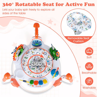 Baby Activity Center Baby Jumper and Bouncer with 6 Interactive Toys Lights and Music