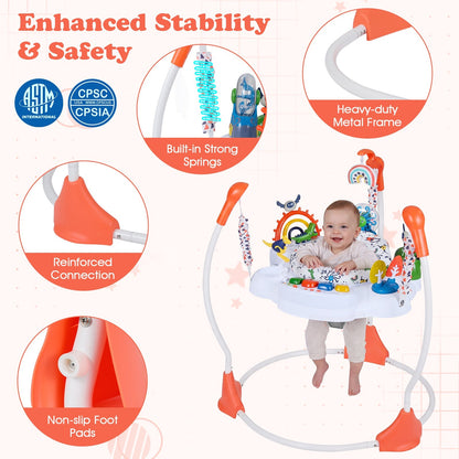 Baby Activity Center Baby Jumper and Bouncer with 6 Interactive Toys Lights and Music