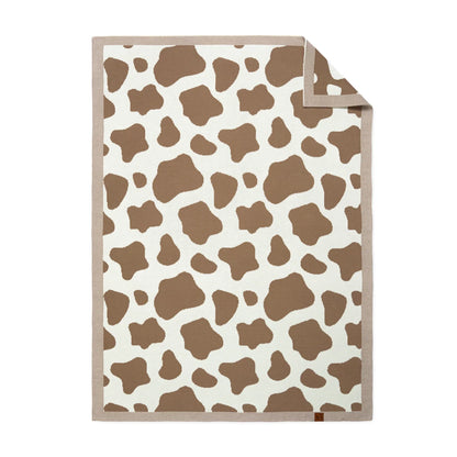 Baby Cow Jacquard Knit Blanket