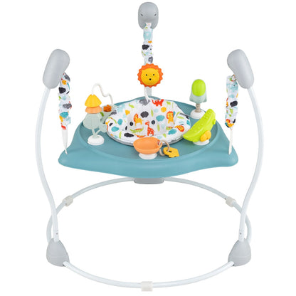 Baby Jump and Play Activity Center with Rotatable Seat and Interactive Toys