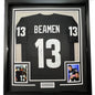 Framed Autographed/Signed Jamie Foxx Willie Beamen 35x39 Any Given Sunday Black Football Jersey JSA COA