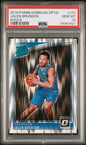 Graded 2018 Panini Donruss Optic Jalen Brunson #179 Shock Rookie RC Basketball Card PSA 10 Gem Mint