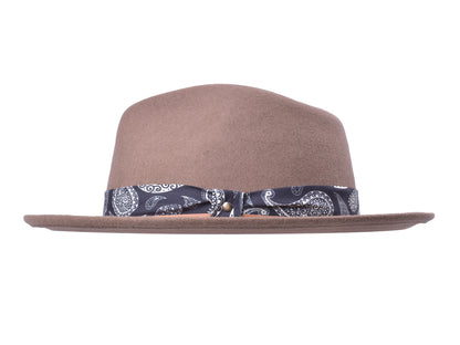 Casual Wool Felt Fedora Hat Lash