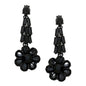 Crystal Rhinestone Flower Evening Earrings