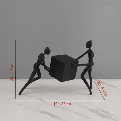 Black Matte Cube Sculpture