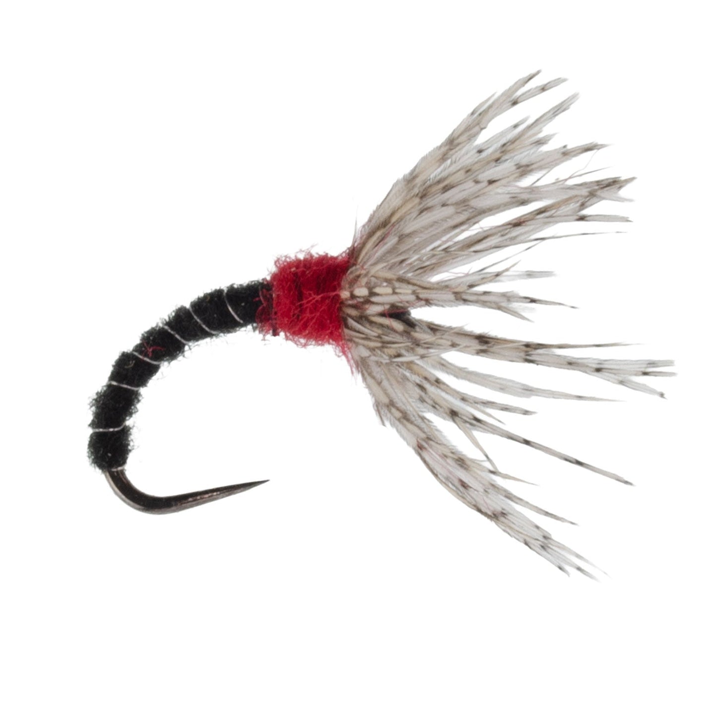 Black Zebra Sakasa Kebari - 12 Tenkara Flies - Size 12