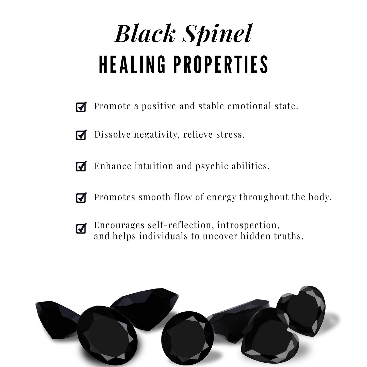 3 Carat Black Spinel Stud Earrings with Diamond Halo
