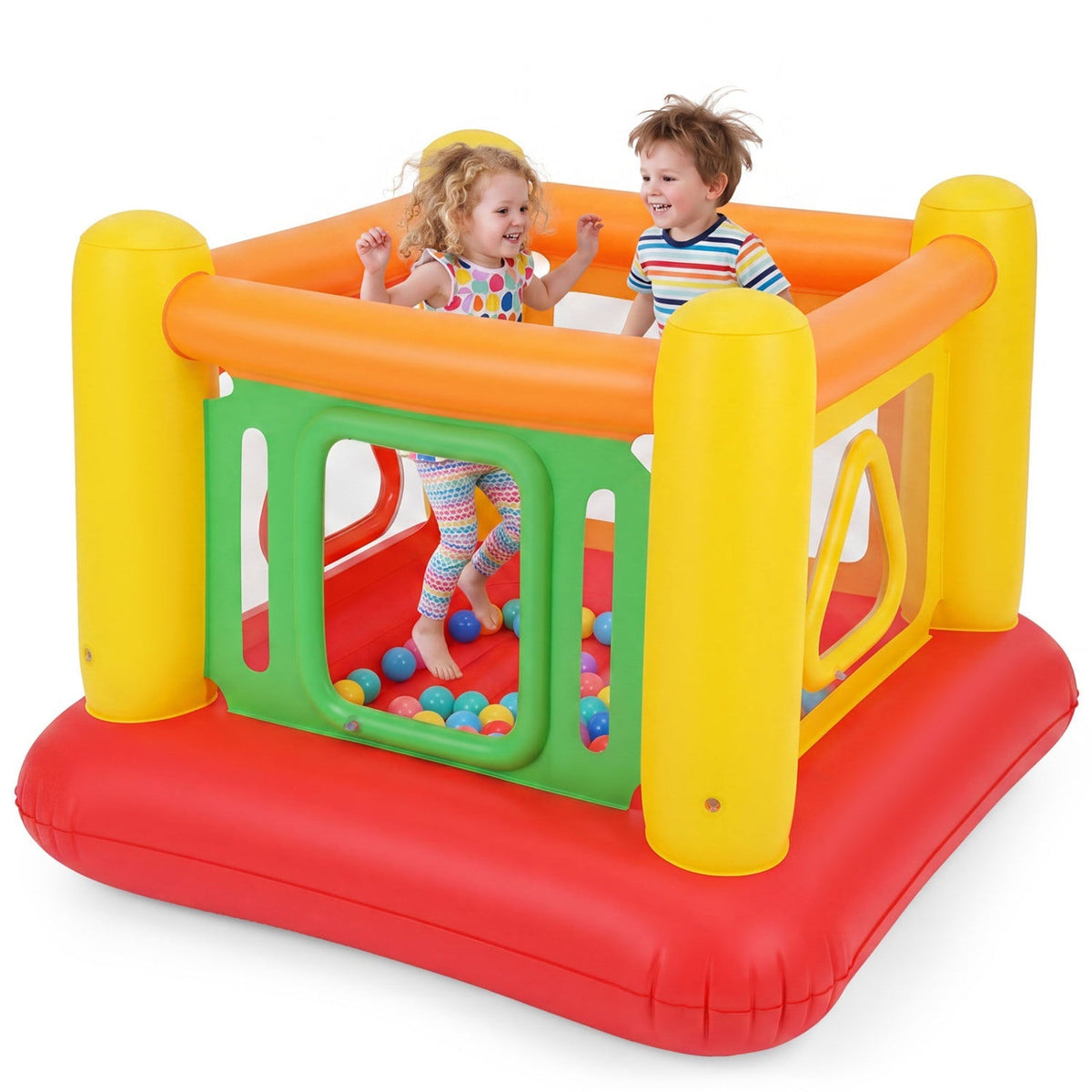 Inflatable Bounce House for Kids with Transparent Side Walls
